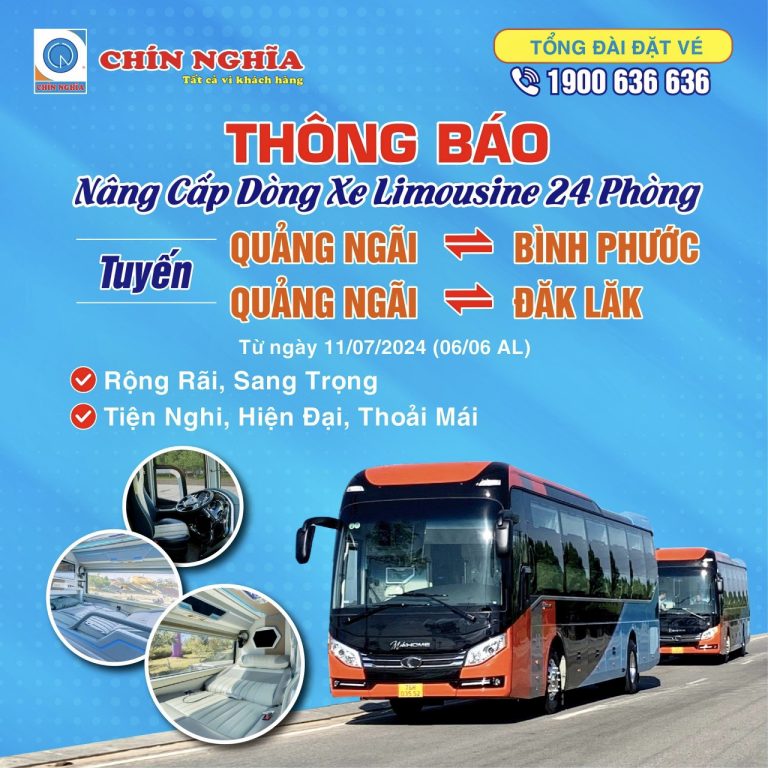Thông báo nâng cấp dòng xe LIMOSINE 24 phòng